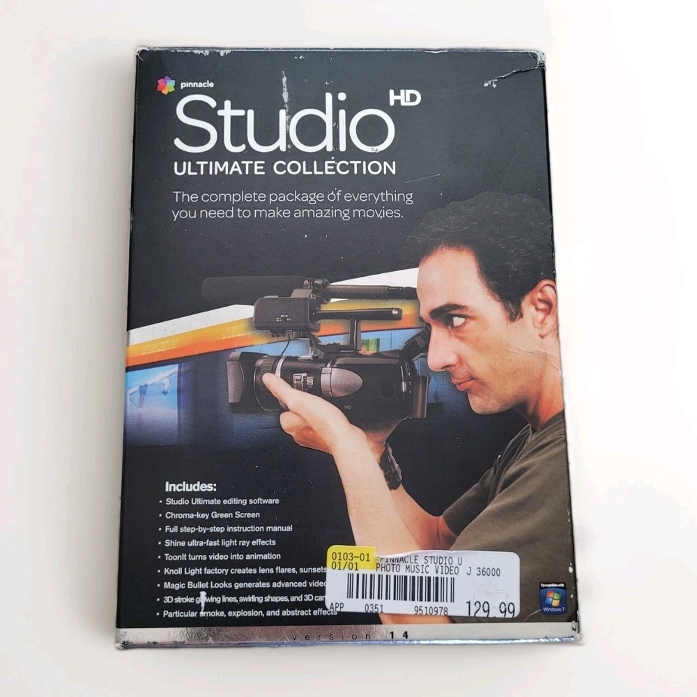 Pinnacle Studio HD Ultimate‎ Collection Version 14 - Open Box NEW Internally